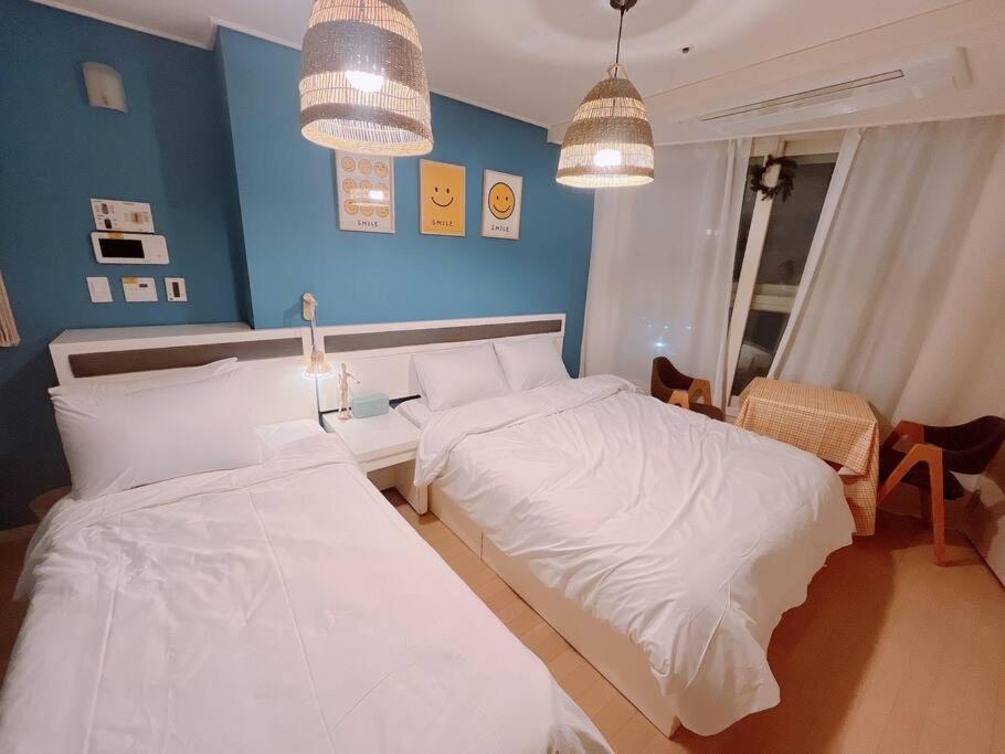 Haeundae Beach Stay #2Min Walk #2Beds بوسان المظهر الخارجي الصورة